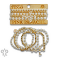 Flower cross charm bracelet