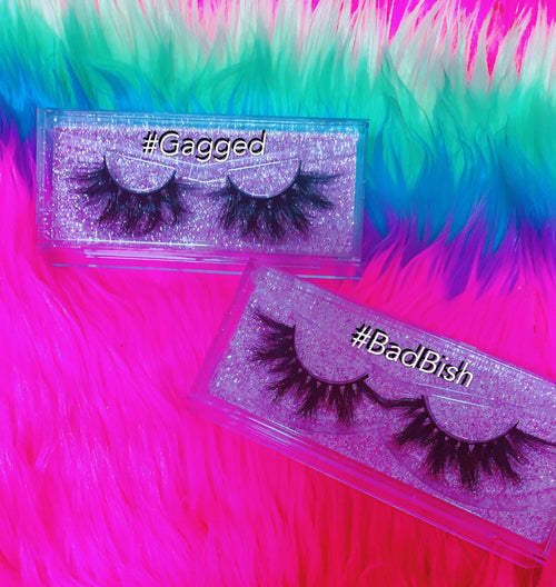 #BADBISH 3D DreamDoll Lashes *GLITTER* Case
