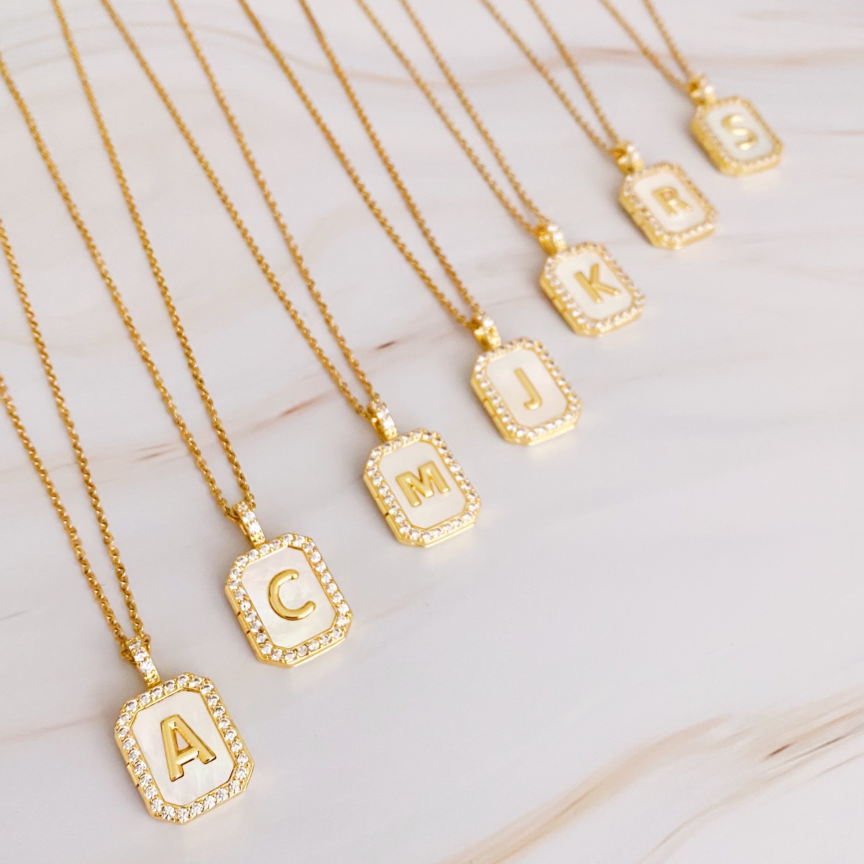 Initial Deco Open Locket Pendant Necklace