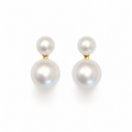 Classic Double Freshwater Pearl Earrings
