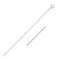14k White Gold Classic Box Chain 0.45 mm