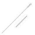 14k White Gold Diamond Cut Cable Link Chain 1.1 mm