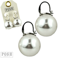 Pearl drop earring, large