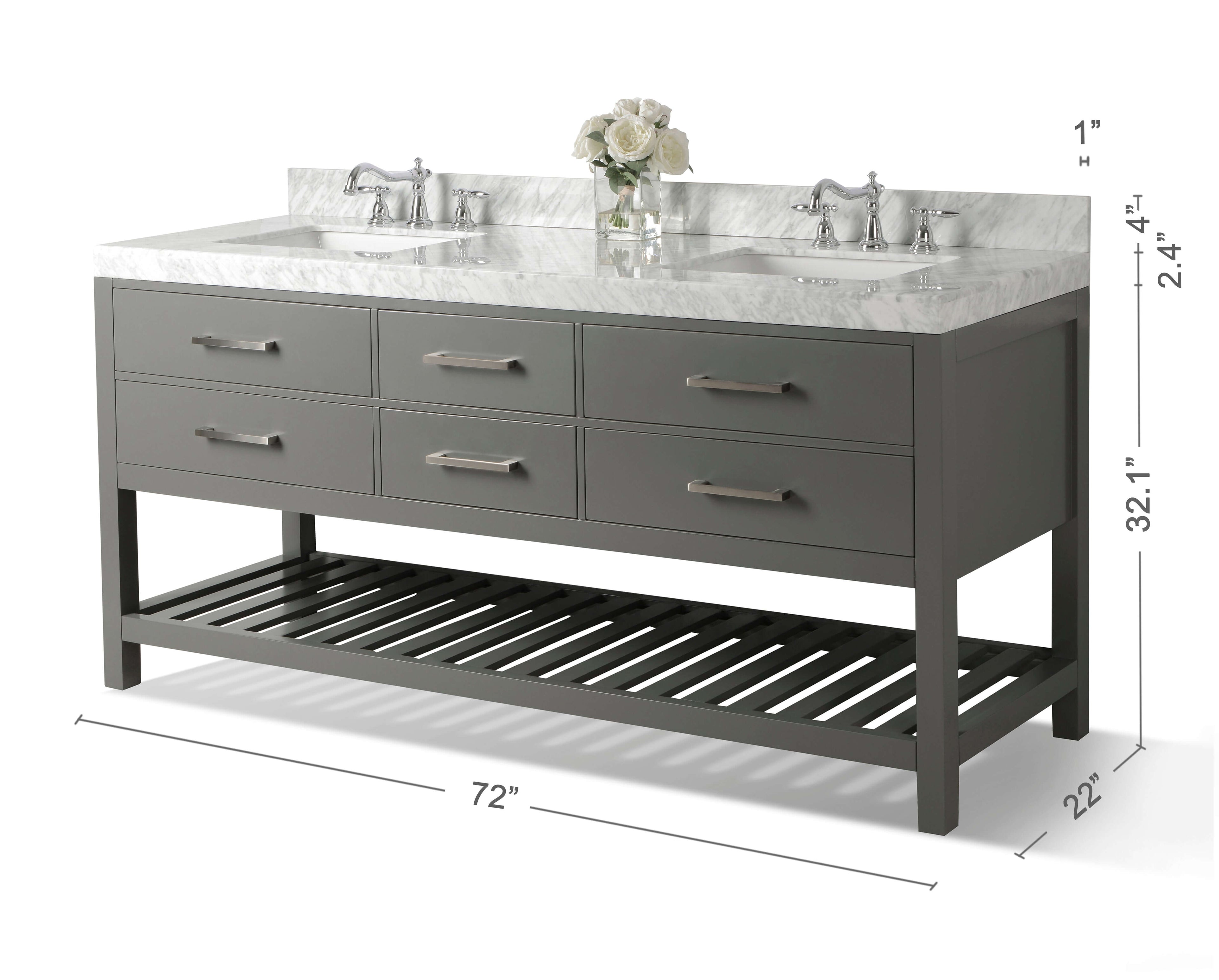 Elizabeth 72" Bath Vanity Set