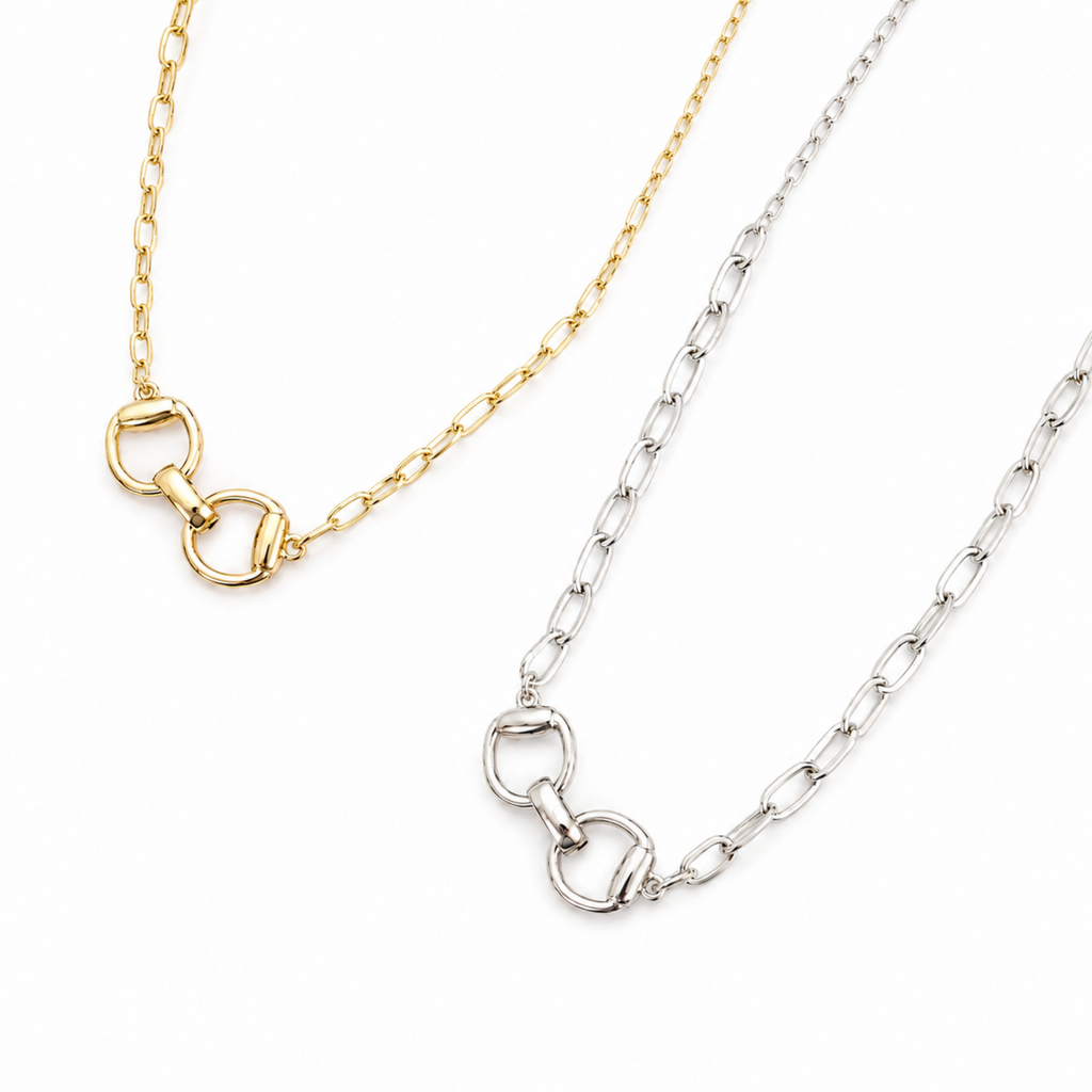 Equestrian Pendant Chain Necklace