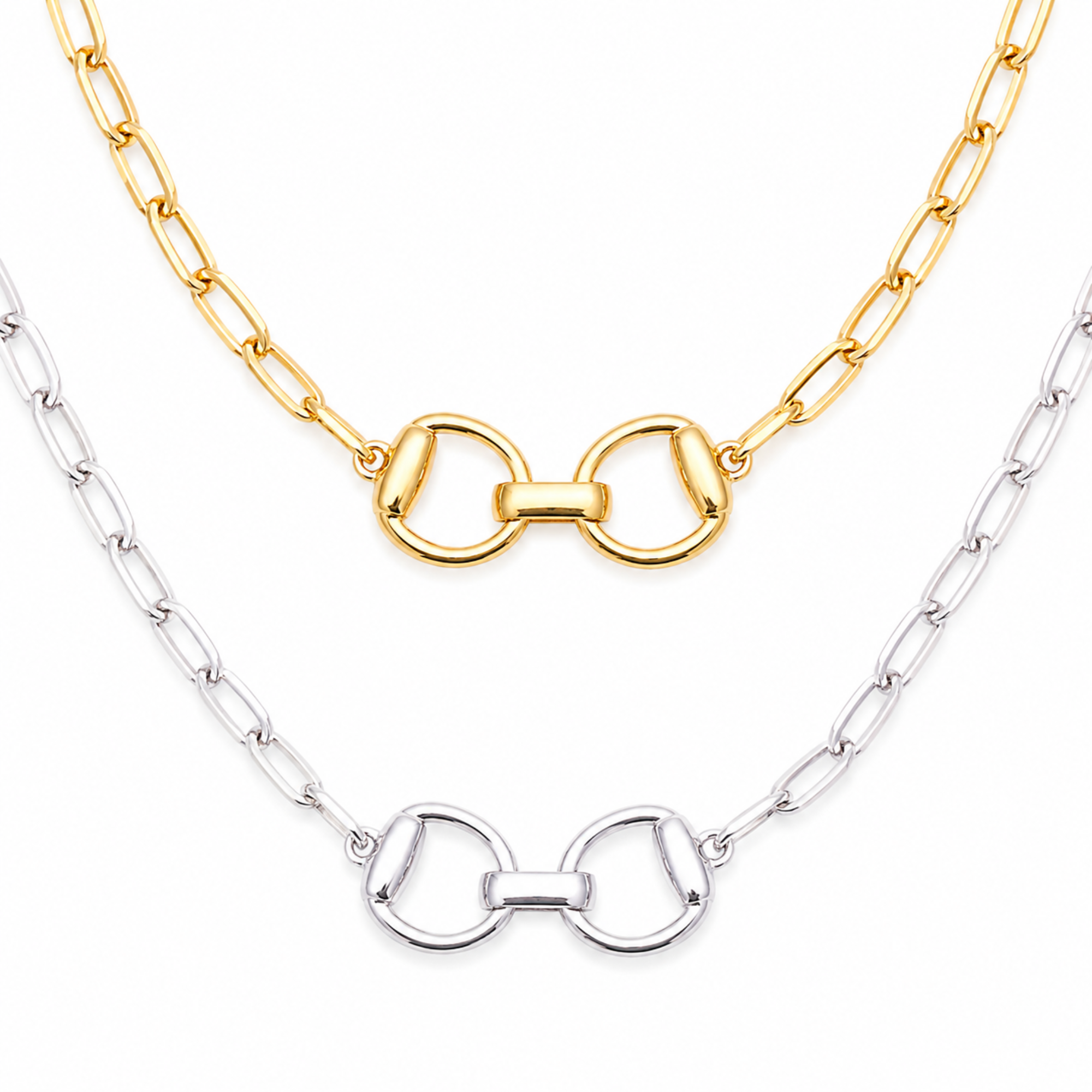 Equestrian Pendant Chain Necklace
