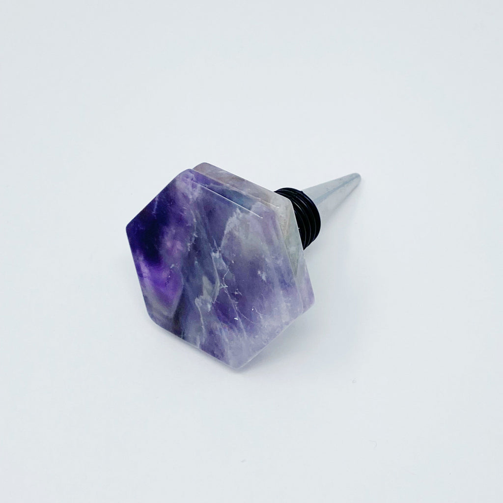 Another Class Hexagon Stone Wine Stopper By Young