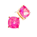 Square Stone Stud Earrings