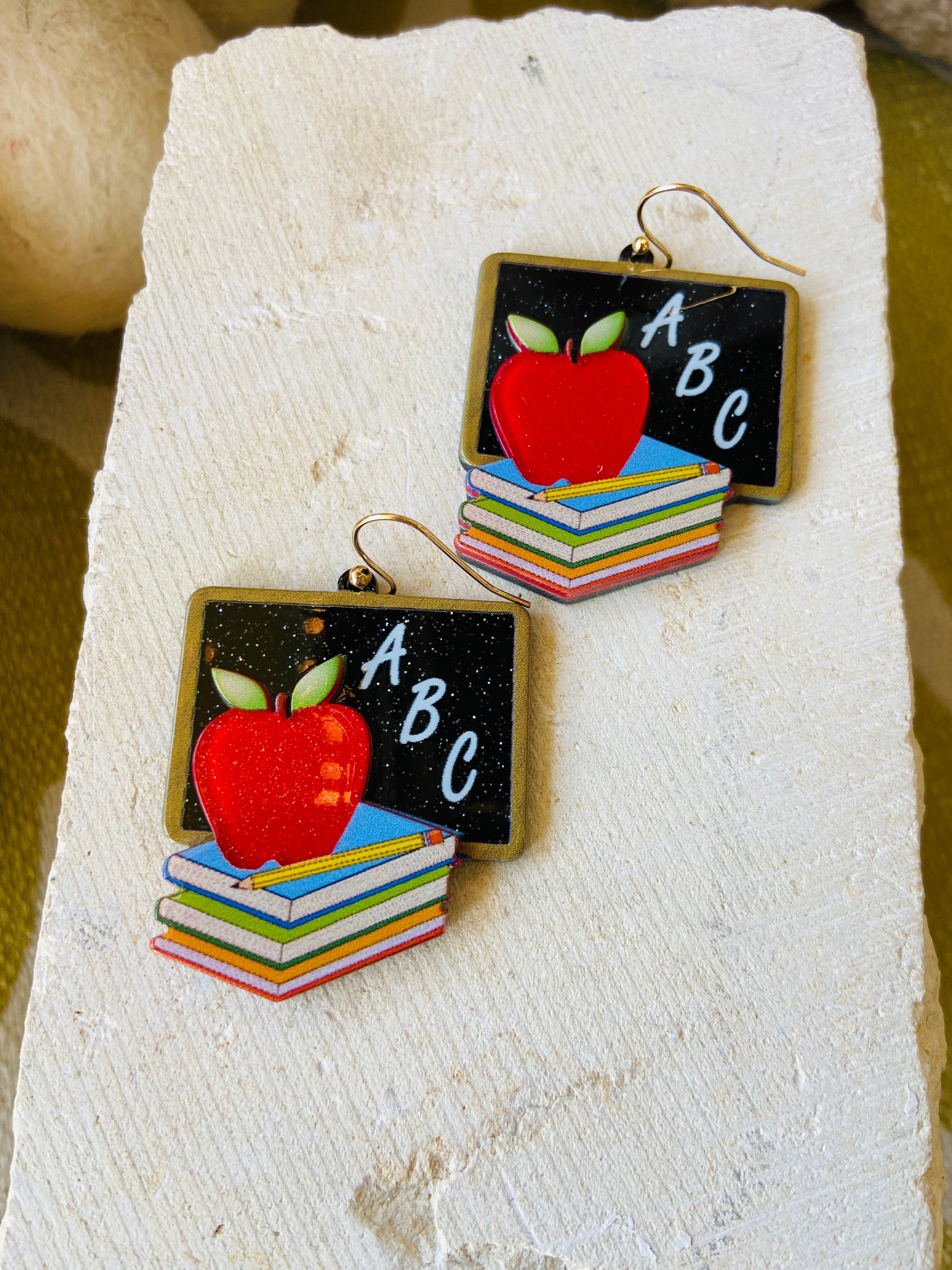 Apple Teacher Earrings
