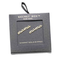Secret Box 14K Gold Dipped Mama Metal Stud Earrings