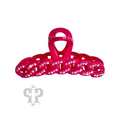 Scalloped rhinestone hair clip
