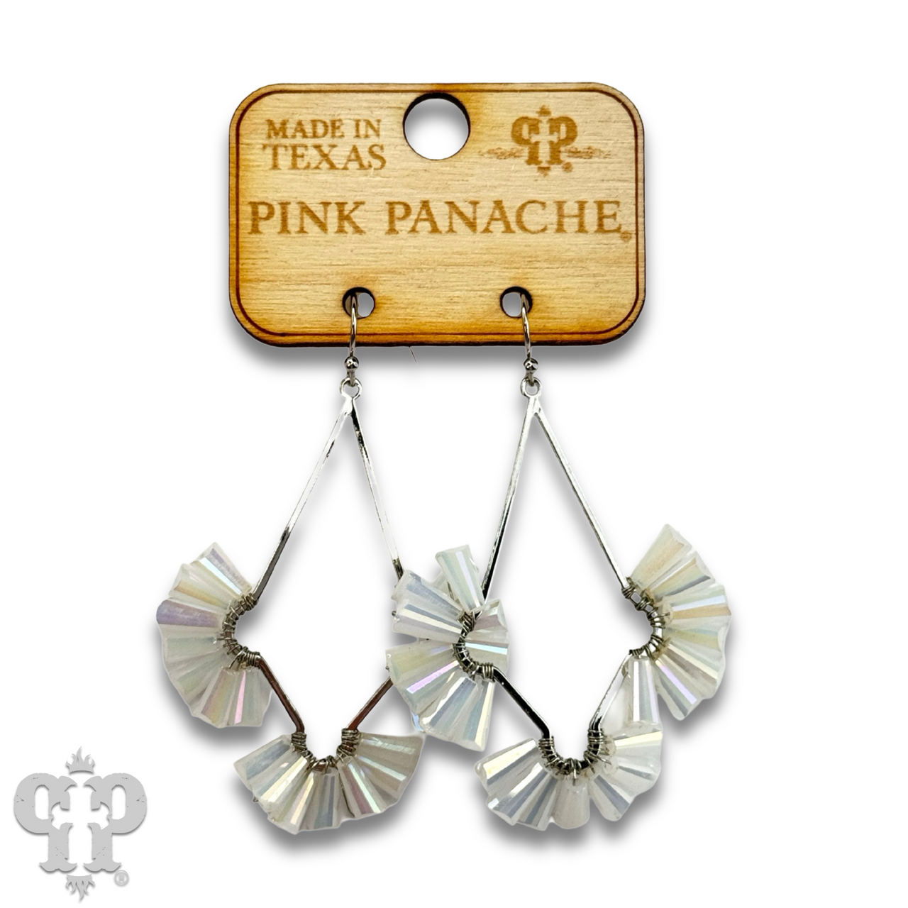 Teardrop earring with fluted beads - Last Call