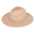 Solid Color Classic Wide Brim Fedora Hat