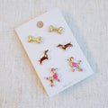 Lovely Fur Friend Earring Set Of 3