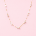 Lovely Lady Dainty Pearl Necklace