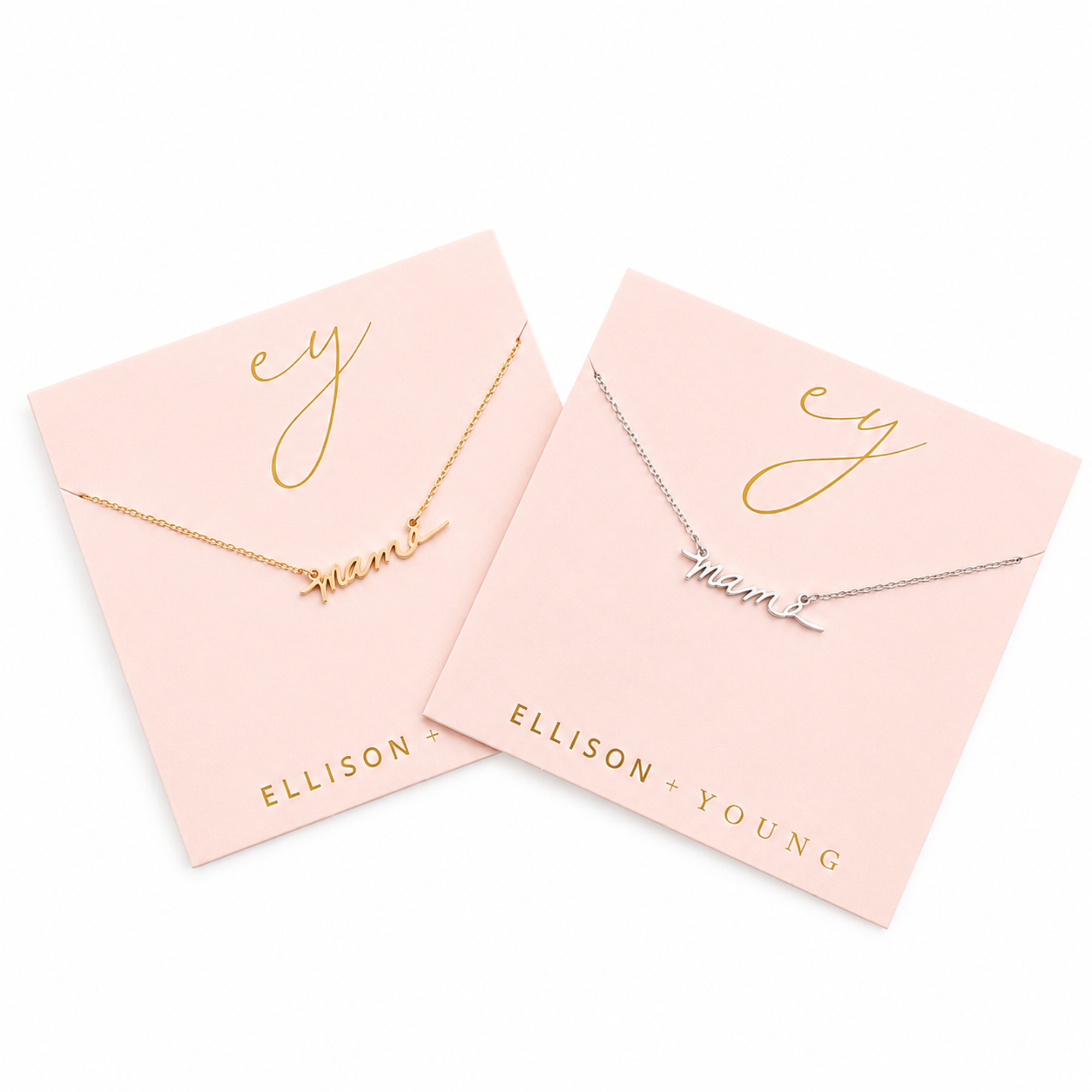 Mama Script Necklace