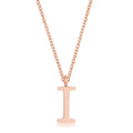 Elaina Stainless Steel I Initial Necklace