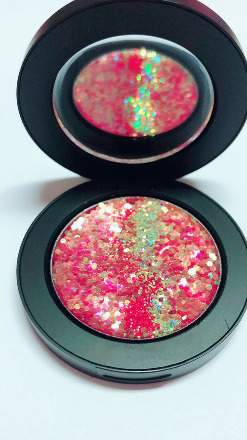 "RED DRAGON !" Single Pressed Glitter Palette