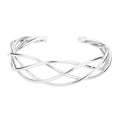 Brass Metal Braided Cuff Bracelet