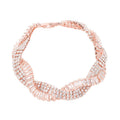 Braided CZ Evening Bracelet