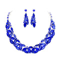 Marquise Stone Cluster Evening Necklace