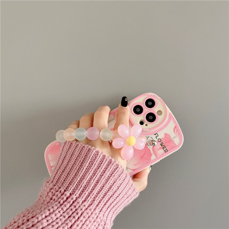 Flower & Chain Soft iPhone Case