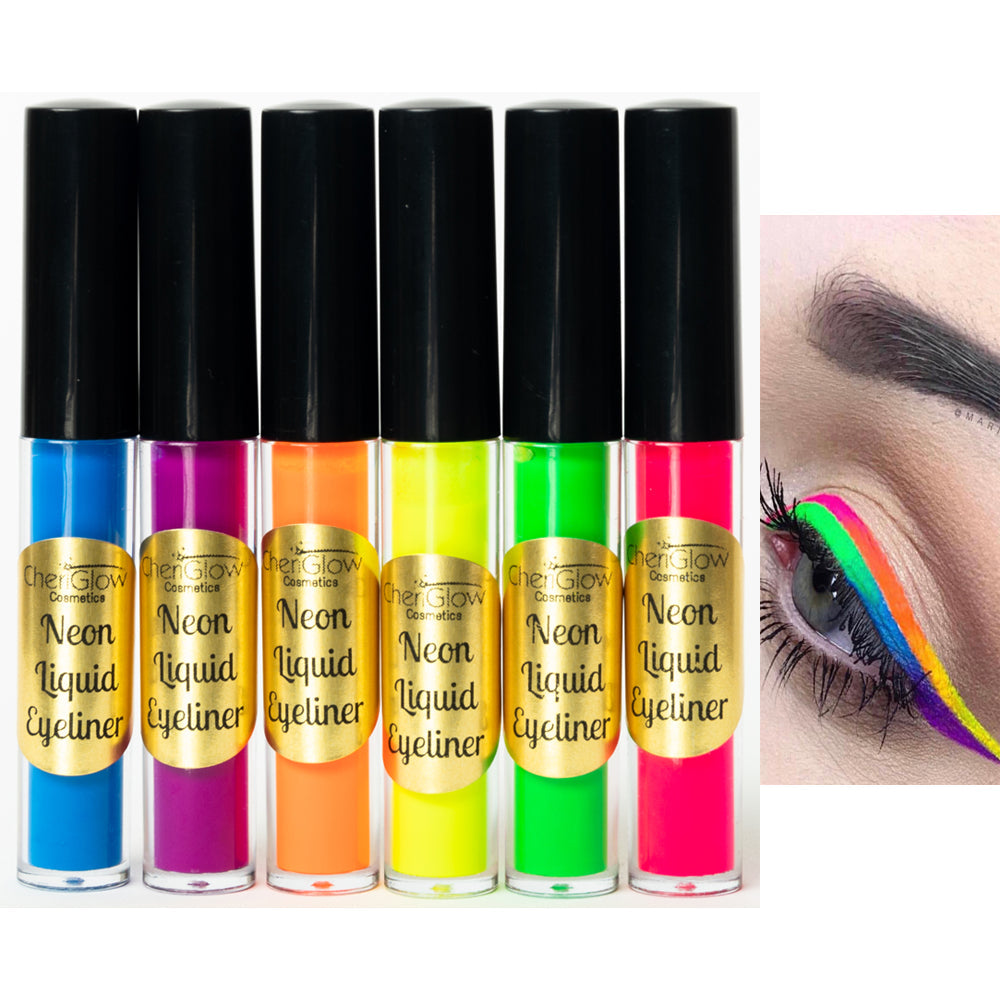 Neon Blue Liquid Eyeliner - Water-proof, Smudge-proof, Long-lasting