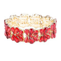 Teardrop Cluster Stretch Evening Bracelet
