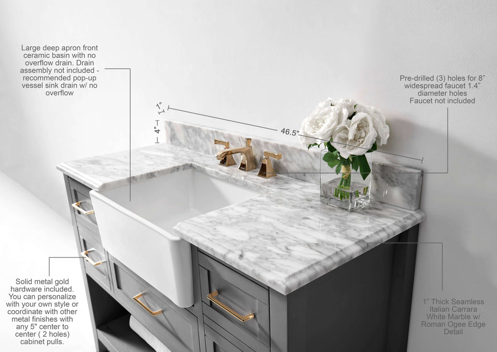 Hayley 48" Bath Vanity Set