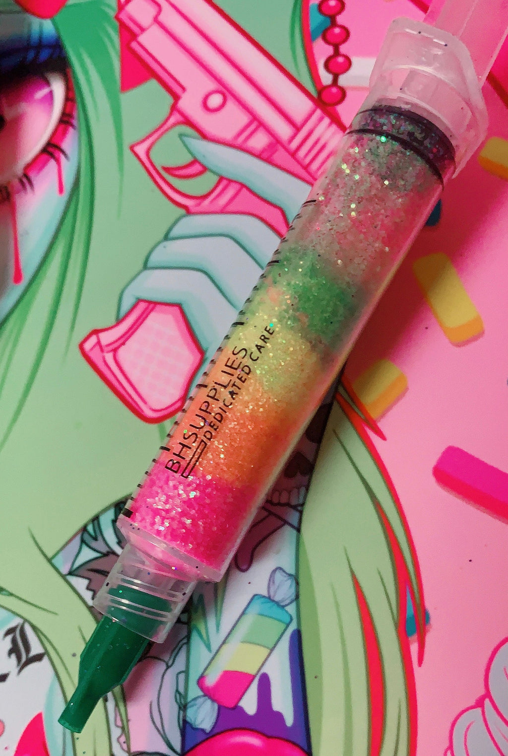 DEEP TROPICS *UV* GlamDoll Glitter Syringe