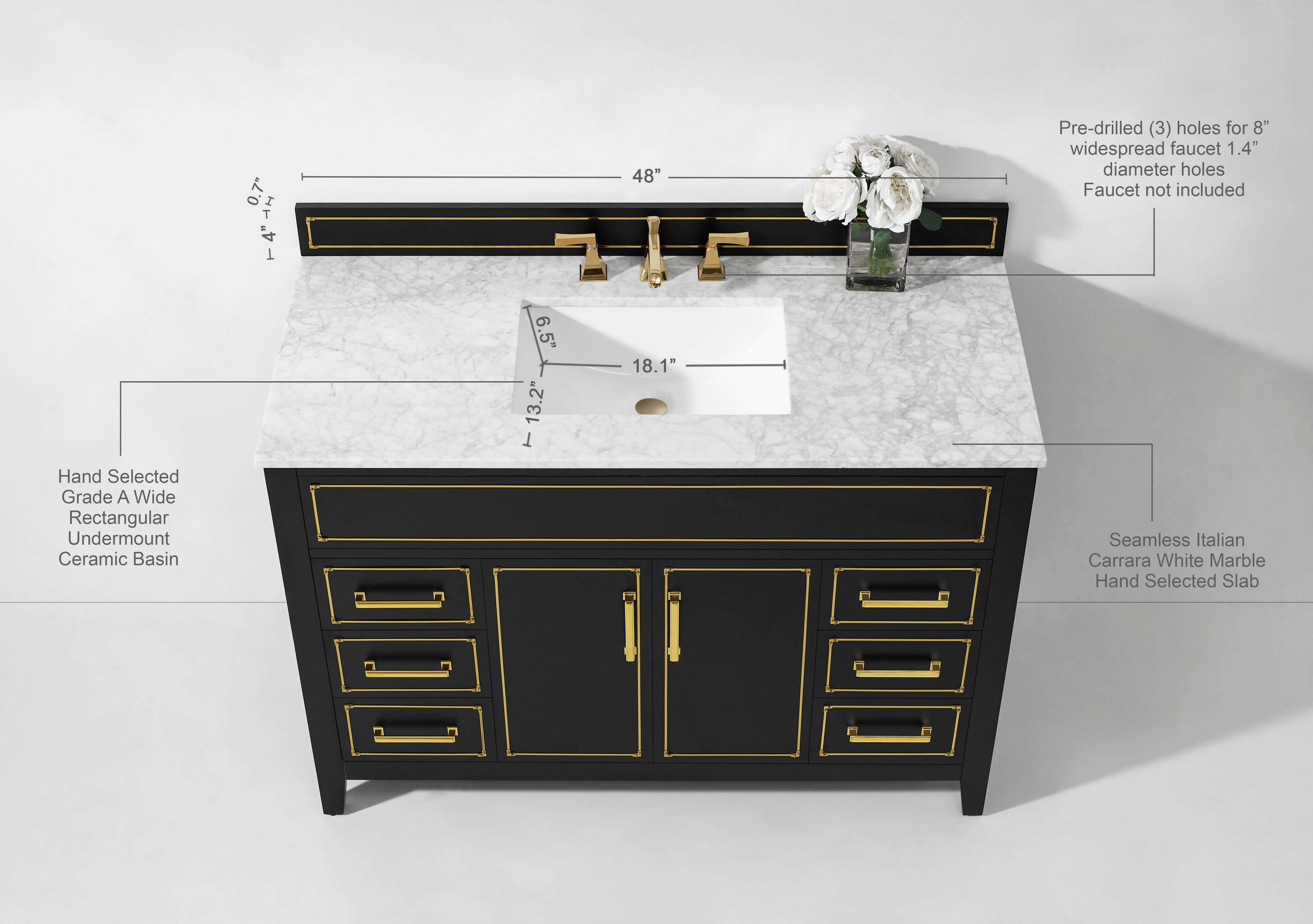 Aspen 48" Bath Vanity Set