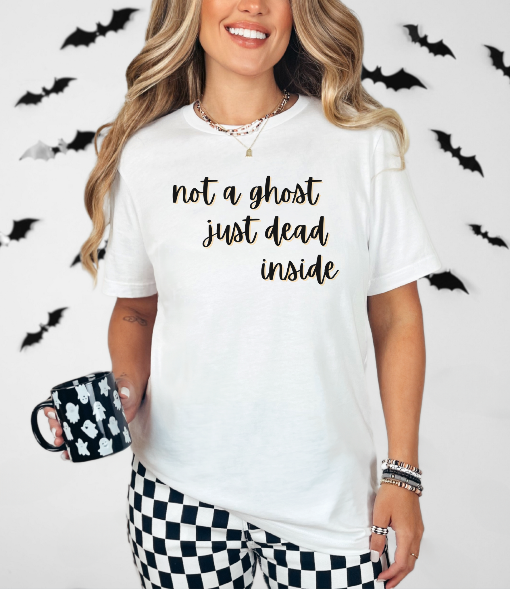 Not a Ghost, Just Dead Inside Halloween Unisex Jersey Tee