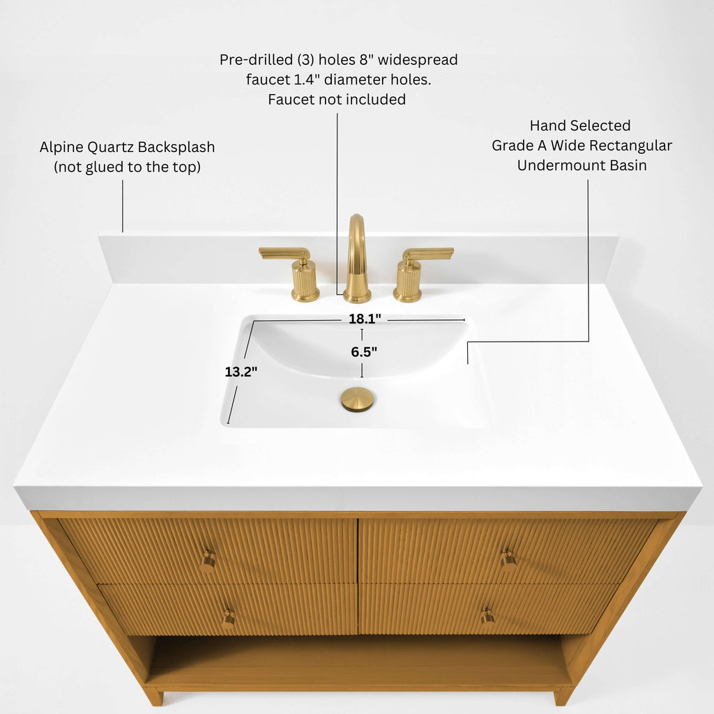 Momo Bathroom Vanity Collection in Sienna Finish