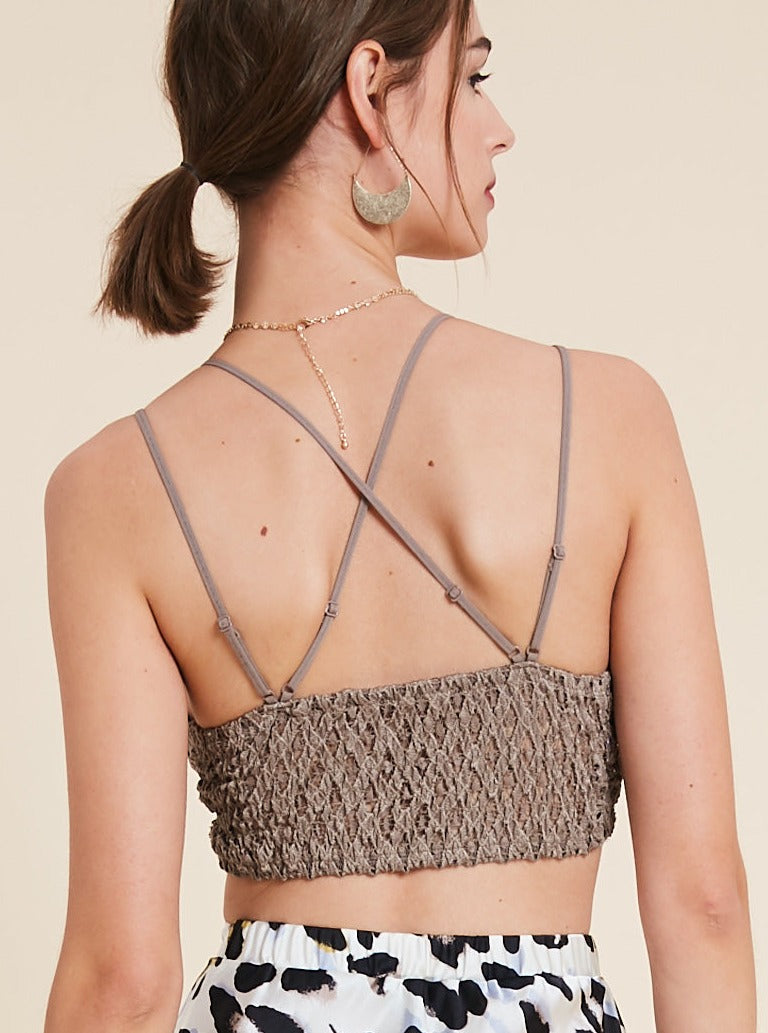 Double Strap Scalloped Lace Bralette