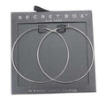 Secret Box 14K Gold Dipped Metal Hoop Earrings