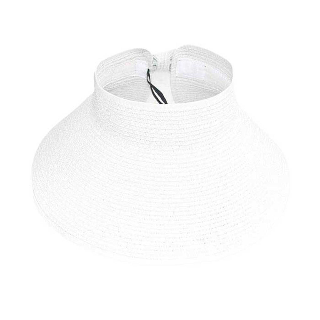 Roll Up Foldable Large Brim Sun Visor Hat