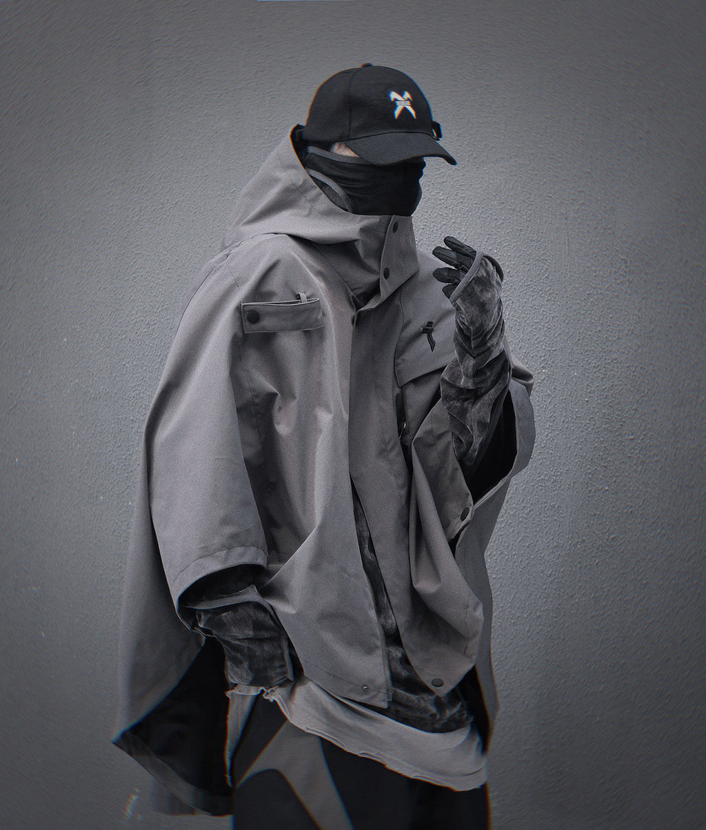 HiJ40 Grey I-Tech Poncho