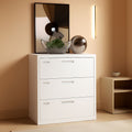 Lockable 3 Drawer Metal File Cabinet For Home Office