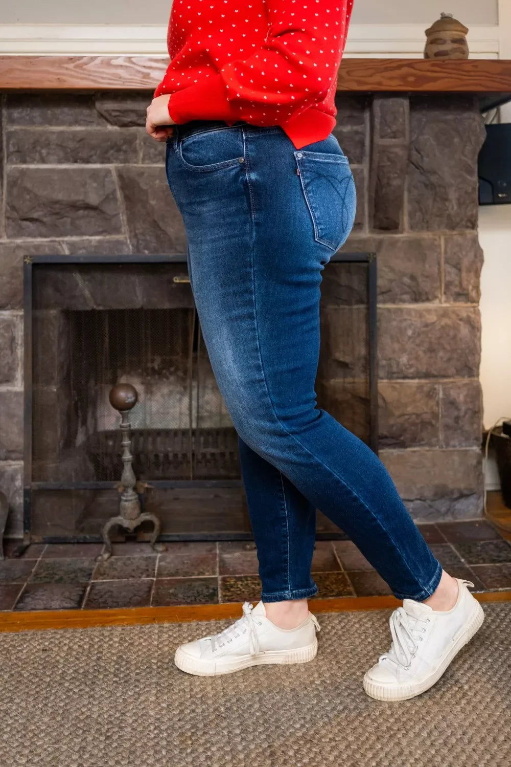Judy Blue Plus Size Washed Thermal Skinny Jeans Warmth Stretch Flattering Fit For Curvy Women