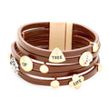 Charms - Tree Of Life - Faux Leather Magnetic Bracelet