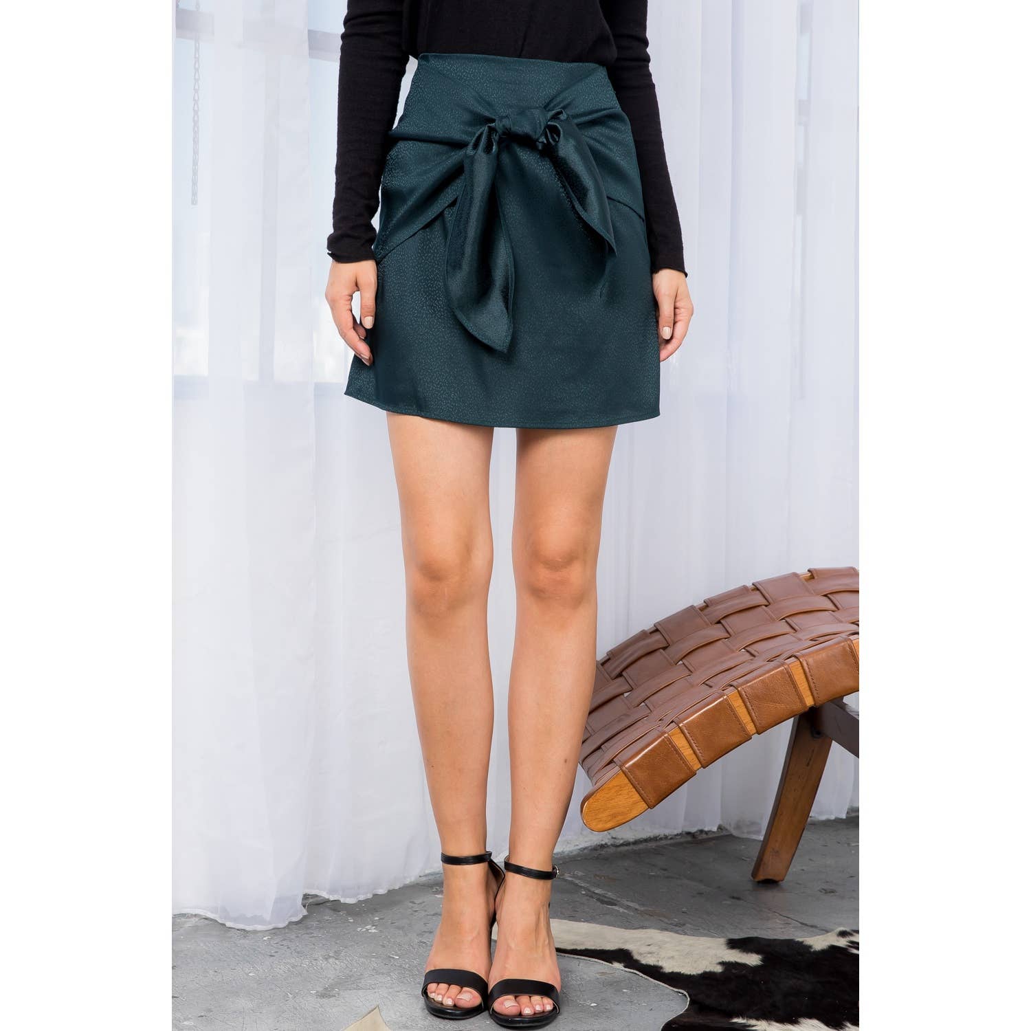 Bethany - Front Tie Mini Skirt