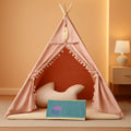 Kids Teepee Tent With Foldable Mat For Indoor Outdoor Play