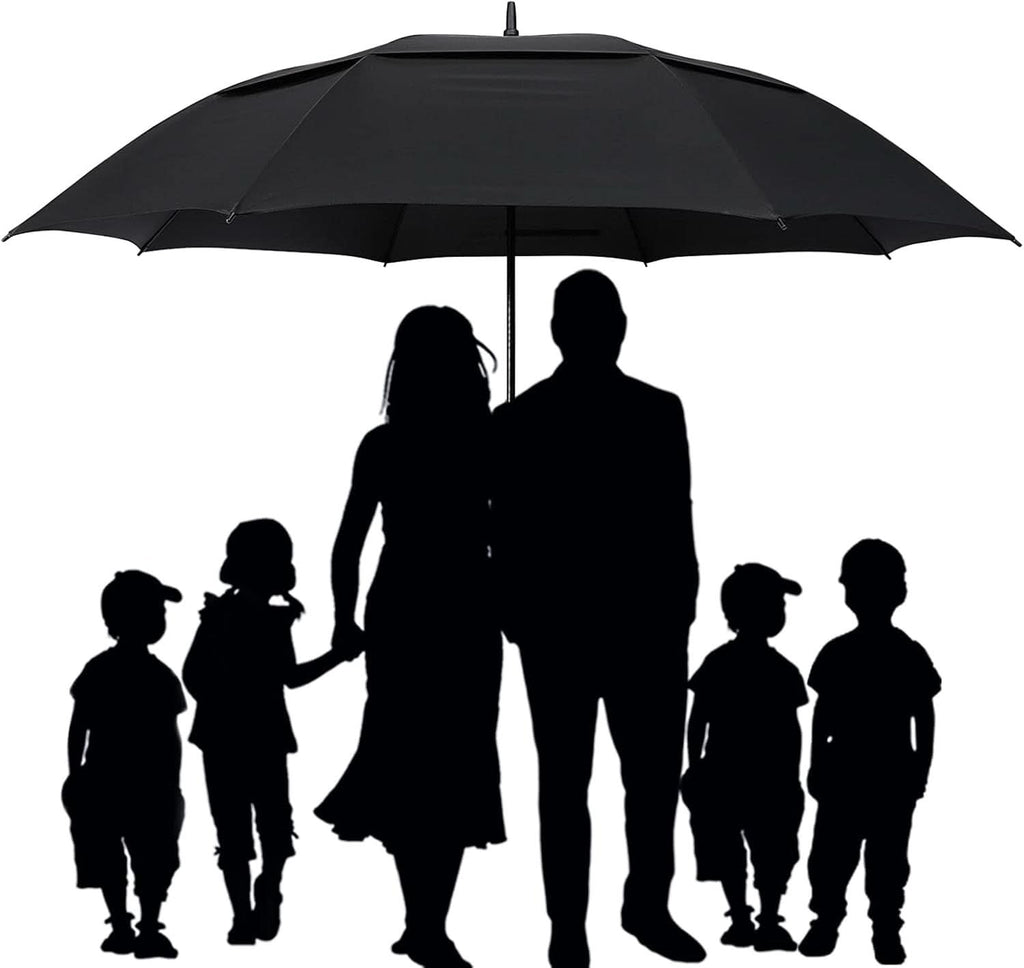 72 Inch Windproof Golf Umbrella Auto Open Double Canopy