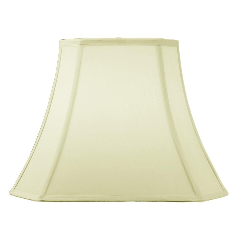 16"W x 12"H Square Cut Corner Lamp Shade Eggshell
