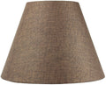 16"W x 12"H Hard Back Empire Lampshade - Chocolate Burlap