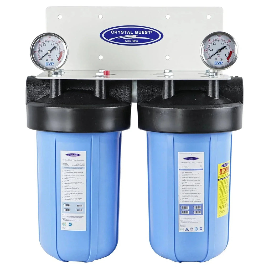Compact Whole House Water Filter, Fluoride Removal (2-4 GPM | 1-2 people)