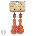Acrylic earring with Austrian crystal - LC
