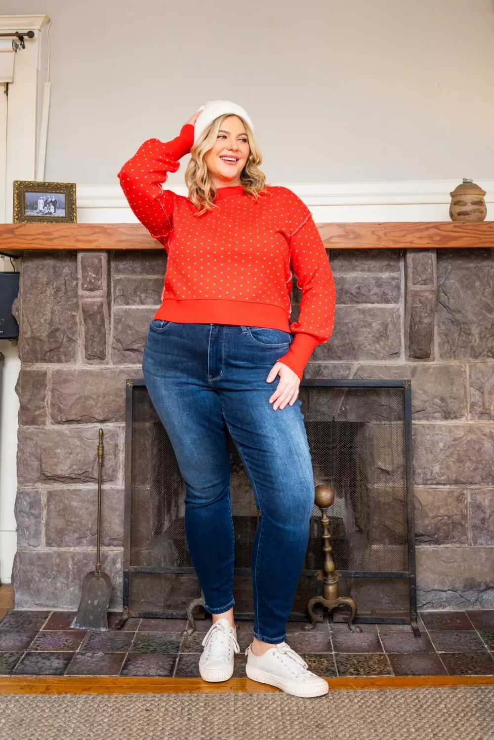 Judy Blue Plus Size Washed Thermal Skinny Jeans Warmth Stretch Flattering Fit For Curvy Women