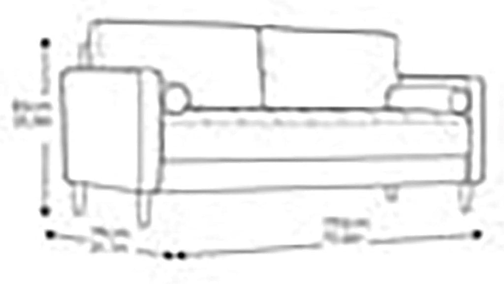 Heather Grey Fabric Sofa With Modern Design And Durable