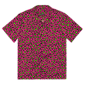 Electric Leopard Print Button-Up Shirt